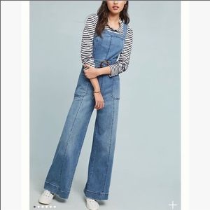 Anthropologie denim jumpsuit